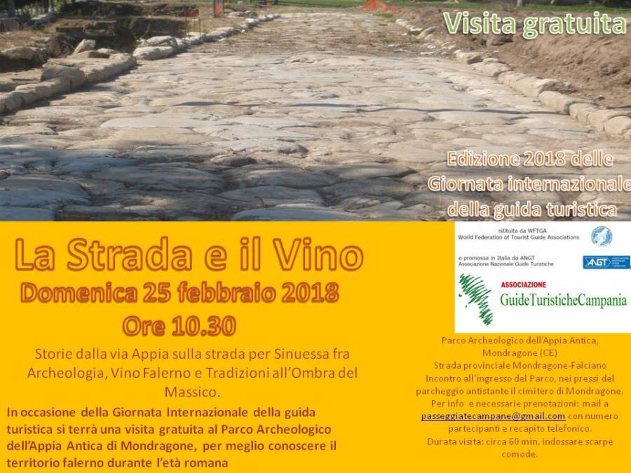 MONDRAGONE (CE) - 25 FEBBRAIO - La strada e il vino