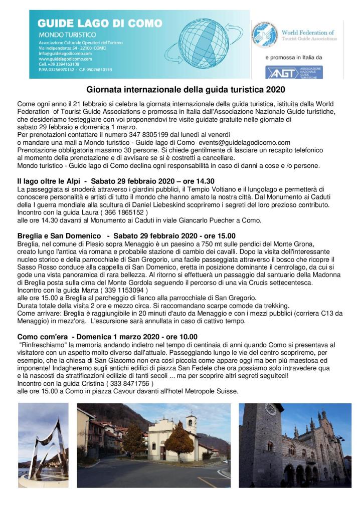 COMO e BREGLIA (CO) - 29 febbraio - 1 marzo